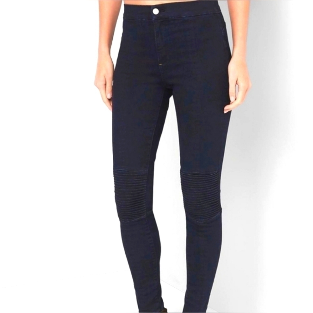 NEW GAP 1969 SIZE 0 24 24R SKINNY JEANS SCULPT DARK‎ BLUE PANTS MOTO NWT